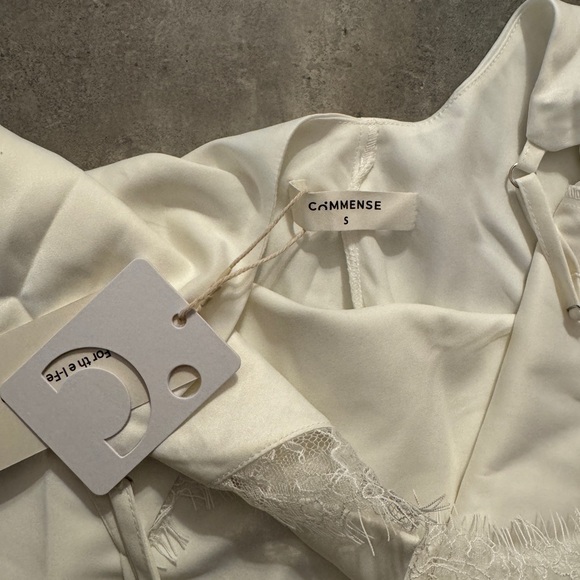 NWT! Commense Satin Backless V-Neck Dress | S - Picture 8 of 9